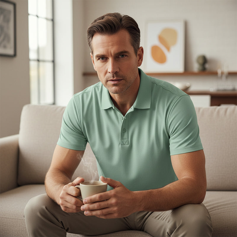 DryVanta – Men's Quick-Dry Lapel T-Shirt