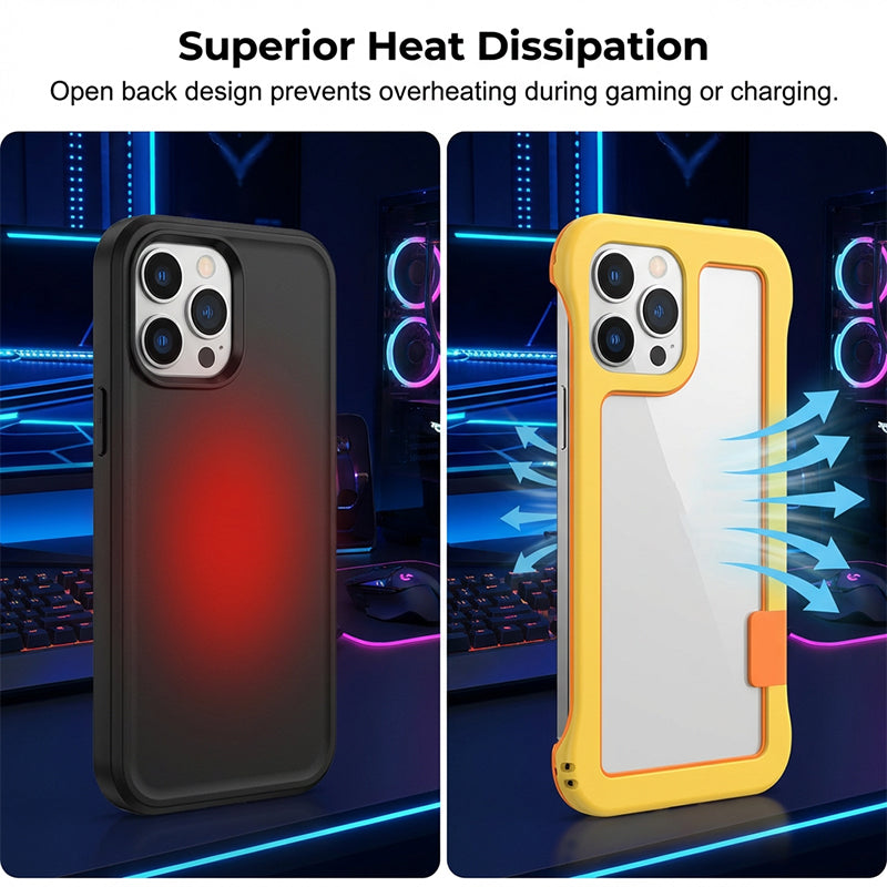 AeroGuard – Hollow-Out Heat Dissipation Bumper Case