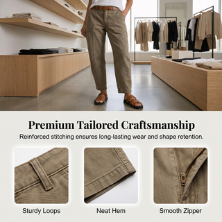LuxeTaper – High-Waist Utility Pants