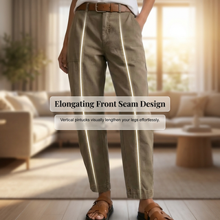 LuxeTaper – High-Waist Utility Pants