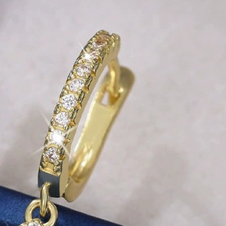 LumiDrop – Elegant Teardrop Dangle Hoop Earrings