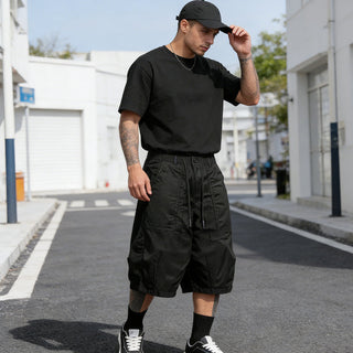 ComfortFlex – Men’s Plus Size Drawstring Capri Pants