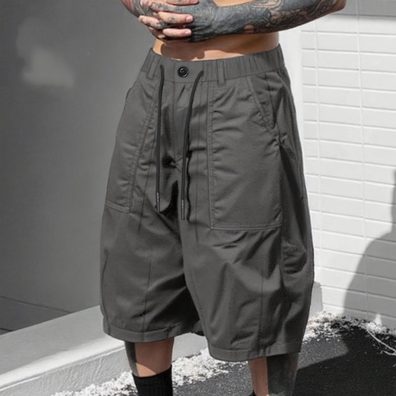 ComfortFlex – Men’s Plus Size Drawstring Capri Pants