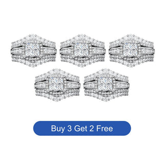 EverShine – Princess Cut Sparkling Zirconia Ring