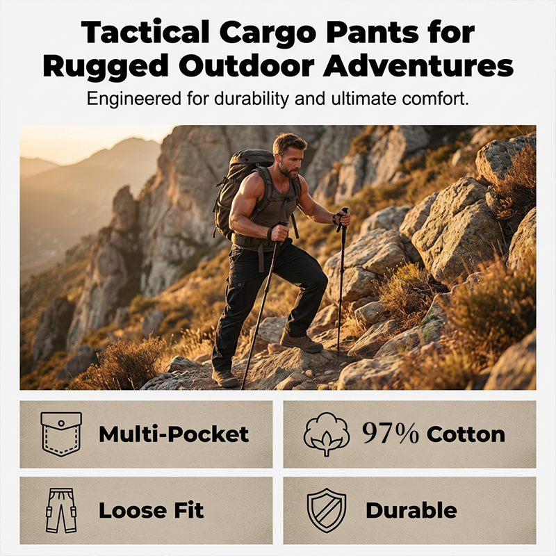 TactiFlex – Men’s Cotton Cargo Tactical Pants