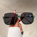 Green ＆Silver Frame + Black＆Gray Lenses