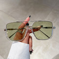 Silver Frame + Green Lenses