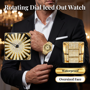 CrownElite – Luxury Rotating Diamond Style Watch