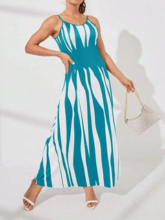 AureliaGlow – Striped Maxi Cami Dress