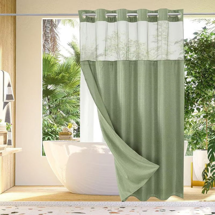 SpaLuxe – Waffle Weave Luxury Shower Curtain
