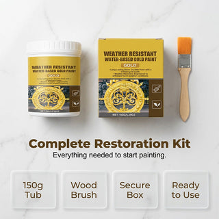 GildoraShield – Weather Resistant Water-Based Gold Paint