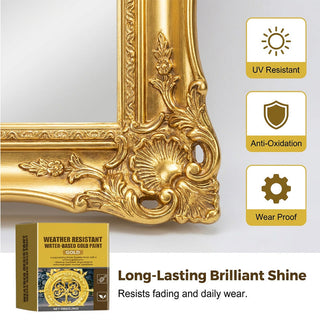 GildoraShield – Weather Resistant Water-Based Gold Paint