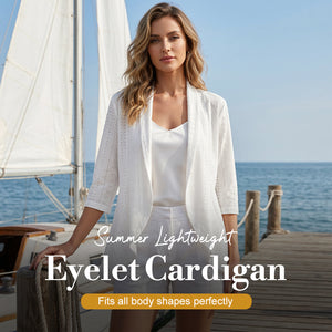 AiryChic – Breathable Summer Eyelet Cardigan