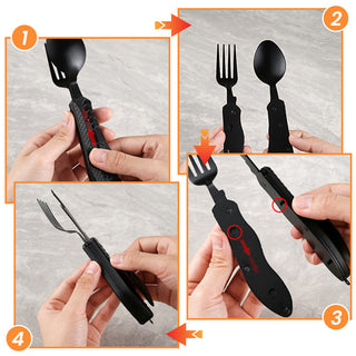 TrailMate – 4-in-1 Folding Outdoor Tableware Set