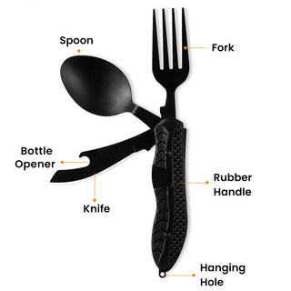 TrailMate – 4-in-1 Folding Outdoor Tableware Set