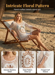 ShoreCharm – Elegant Boho Fringe Beach Cover-Up