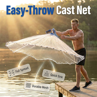 CastPro – Premium Easy-Throw Fishing Cast Net
