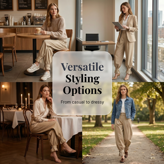 GraceLoom – Elegant Ruffled Cuff Lantern Pants