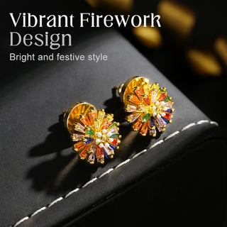 FireGlow – Colorful Firework Stud Earrings