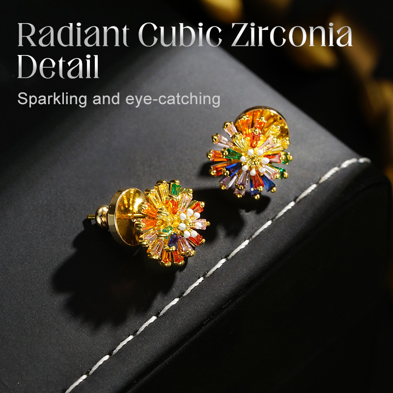 FireGlow – Colorful Firework Stud Earrings