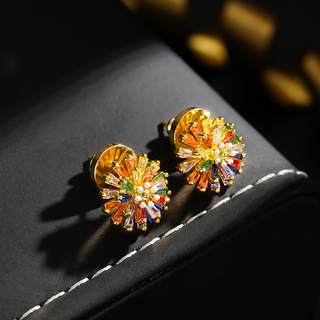 FireGlow – Colorful Firework Stud Earrings
