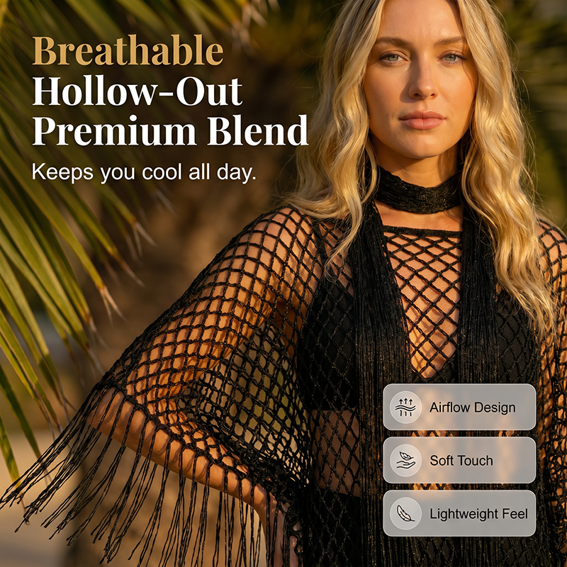 Marnie - Oversized Tassel Swimwear Cover-Up