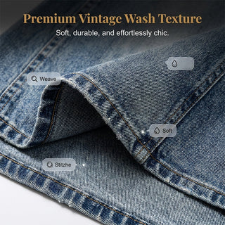 StyleFlow – Vintage Wash Layered Denim Maxi Skirt