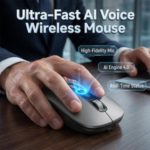 IntelliClick – Smart AI Voice Control Wireless Mouse