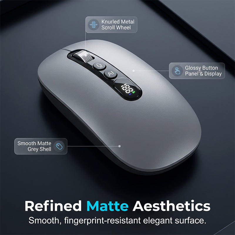 IntelliClick – Smart AI Voice Control Wireless Mouse