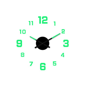 TimeVista – 3D Luminous Acrylic Wall Clock Set