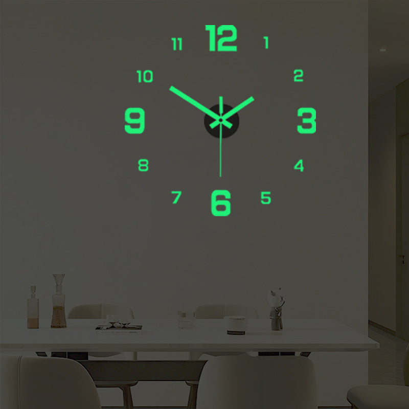 TimeVista – 3D Luminous Acrylic Wall Clock Set