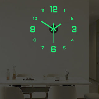 TimeVista – 3D Luminous Acrylic Wall Clock Set