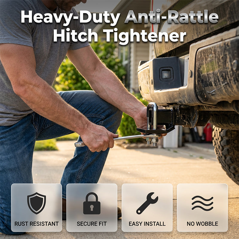 TowGuard – Heavy-Duty Anti-Rattle Hitch Tightener