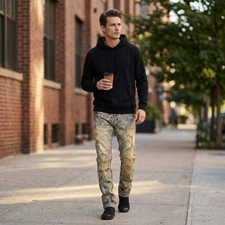 UrbanEdge – Premium Slim Fit Ripped Denim Jeans