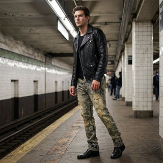UrbanEdge – Premium Slim Fit Ripped Denim Jeans