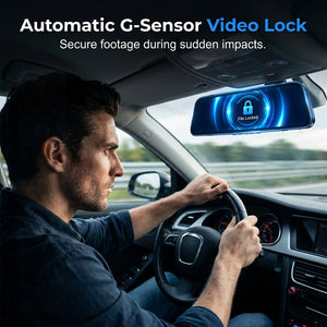 DriveGuard – Dual Lens Rearview Mirror Dash Cam