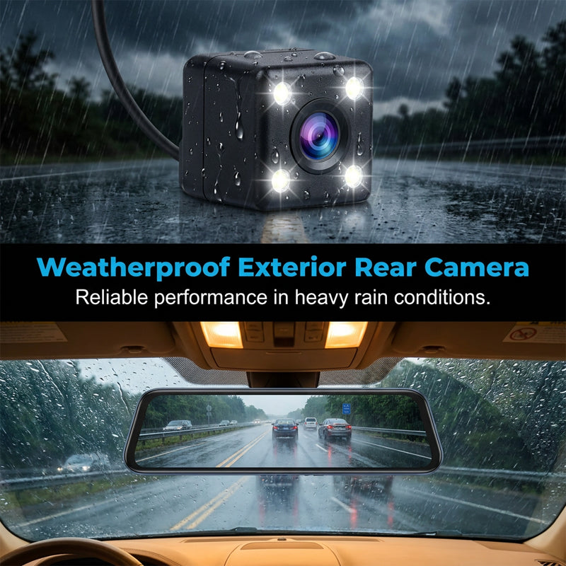DriveGuard – Dual Lens Rearview Mirror Dash Cam