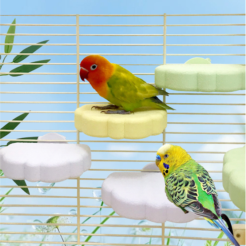 CloudPerch – Cute Cloud-Shaped Bird Resting Platform