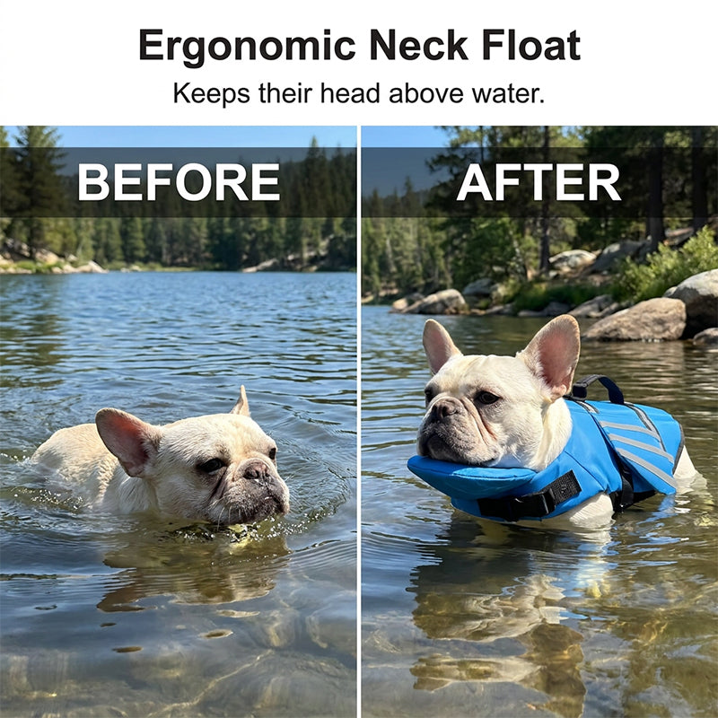 AquaAngel – Reflective Angel Wing Dog Life Jacket