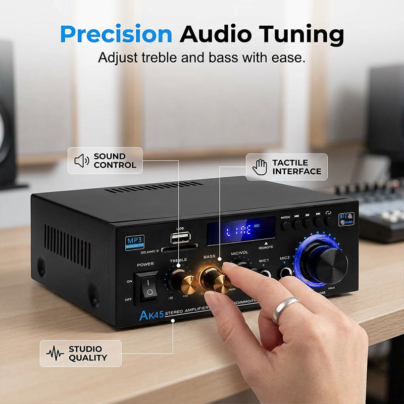 AmpVibe – 5-in-1 Stereo Entertainment Amplifier