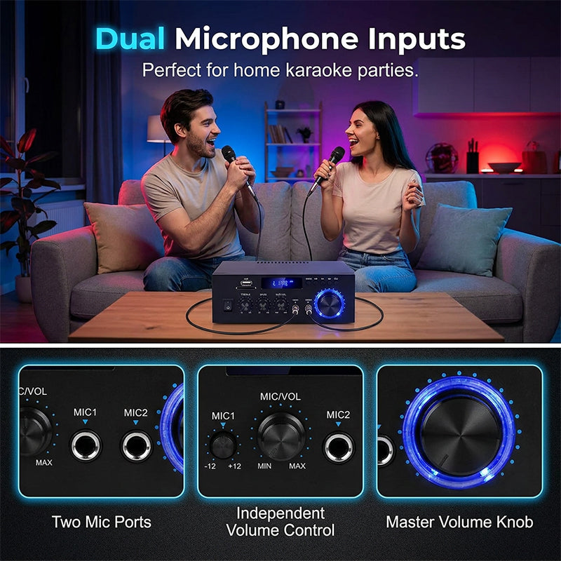 AmpVibe – 5-in-1 Stereo Entertainment Amplifier
