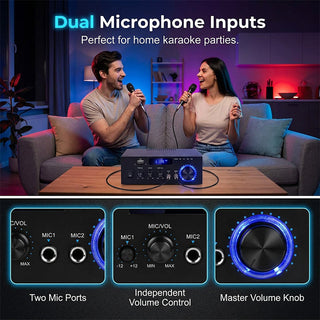 AmpVibe – 5-in-1 Stereo Entertainment Amplifier