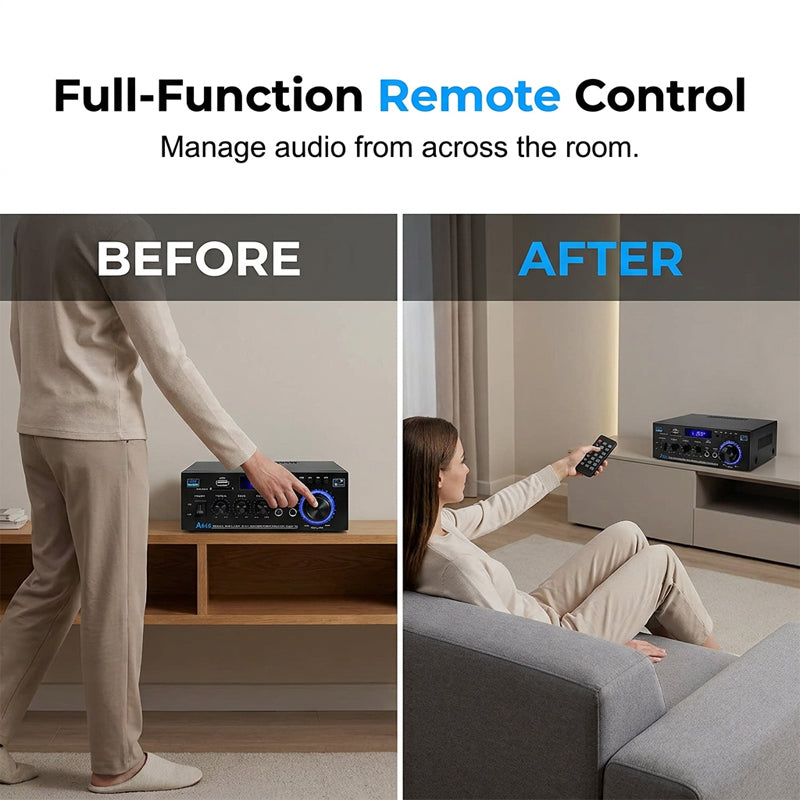 AmpVibe – 5-in-1 Stereo Entertainment Amplifier