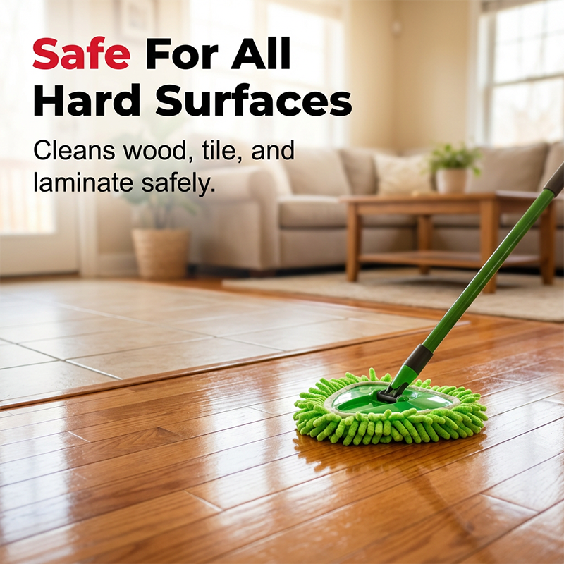 MopEase – High-Absorption Chenille Floor Cleaning Pad