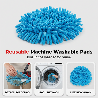 MopEase – High-Absorption Chenille Floor Cleaning Pad