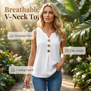 SummerFlow – Breathable Relaxed Fit Women's Top