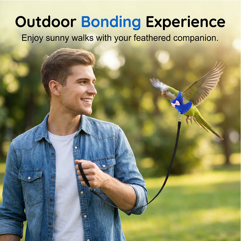 SkyWing – Parrot Flight Harness with Leash