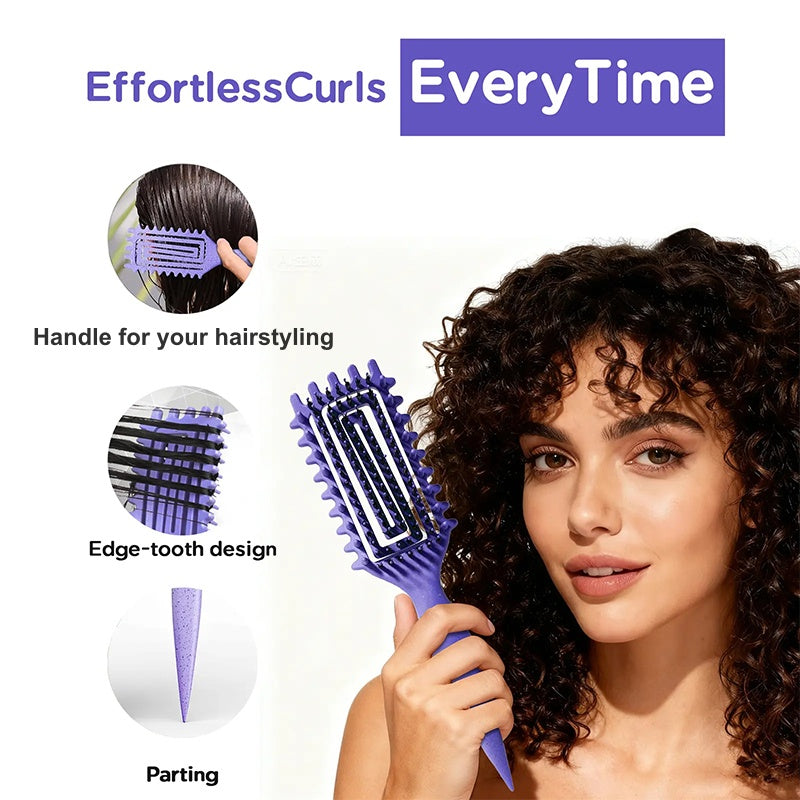 CurlMate – Flexible Curly Hair Detangling Brush