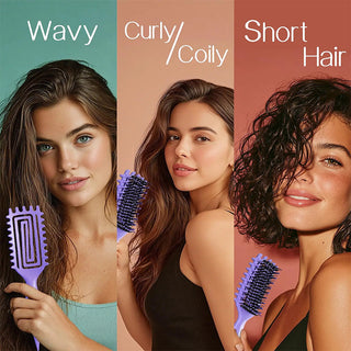 CurlMate – Flexible Curly Hair Detangling Brush