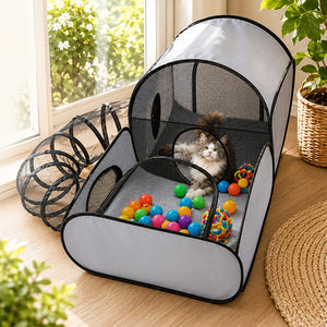 KittyKingdom – Spacious Cat Play & Lounging Tunnel